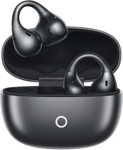 realme Buds Clip Auricolari Wireless Open-Ear, Cuffie Bluetooth 5.4 con Traduttore AI e ENC, 36 Ore di Batteria, IP55 Resistenti all'Acqua, per Ufficio, Chiamate & Sport, Nero Titanio