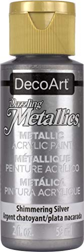 Deco Art Americana - Pintura acrílica metálica, Color Plateado Brillante