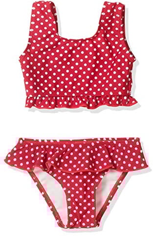 Playshoes Mädchen Uv-schutz Bikini Badeanzug Schwimmanzug Badebekleidung, Punkte, 98-104 EU