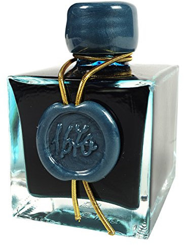 J Herbin 15035T0 Chivor 1670 Emerald Ink 50 ml Blue Emerald