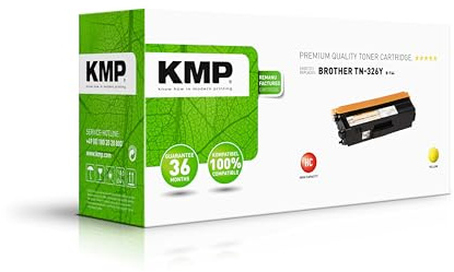 KMP Tonerkartusche passend für Brother TN326Y Yellow - B-T64 - für DCP-L8400CDN DCP-L8450CDW, HL-L8250CDN HL-L8350CDW, MFC-L8650CDW MFC-L8850C... etc.