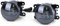 Carparts-Online LED Nebelscheinwerfer Schwarz für Peugeot 107 207 307 407 4007 607