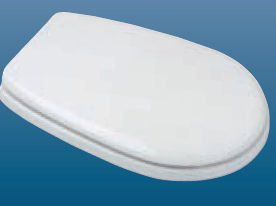 Sedile Non Originale in Legno Rivestito Ideal Standard LIUTO Colore Bianco