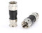 THE CIMPLE CO Koaxialkabel-Klemmverschraubung – 25 Stück – Stecker – für RG59-Koaxialkabel – mit Wetterdichtungs-O-Ring und wasserdichtem Griff