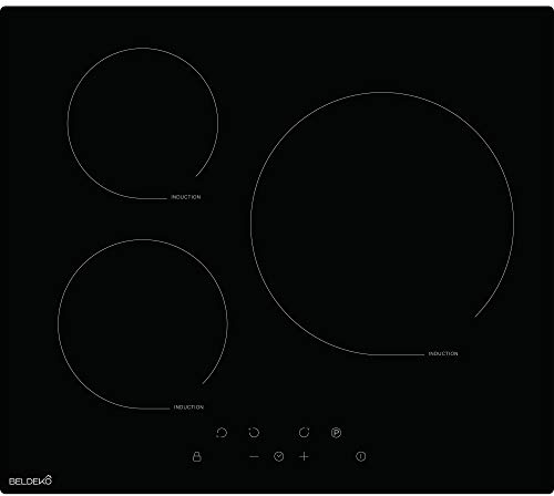 BELDEKO Plaque de Cuisson 3 foyers Induction 5800 WATTS - Grand feu de 280 mm