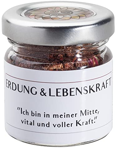 Glückwerkstatt | Räuchermischung | Erdung & Lebenskraft | Handmade by Annika | Räuchermischung | Premium-Qualität | 35 Gramm