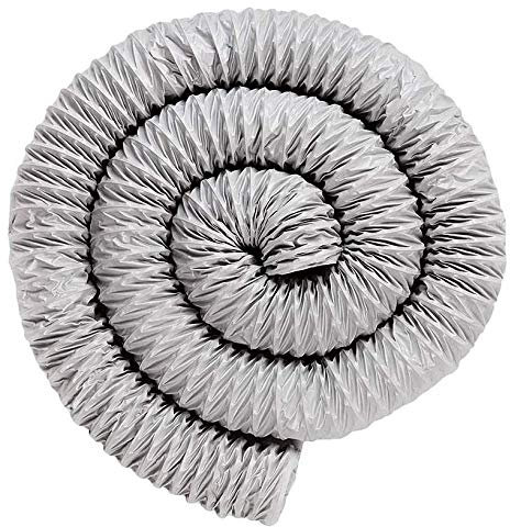 Molinter Abluftschlauch Aluflexrohr Aluminium Flexschlauch Lüftungsschlauch Doppelschicht Aluminiumfolie Luftschlauch für Wäschetrockner Abzugshaube Rohrventilator Klimaanlagen 8m (Durchmesser: 200mm)