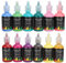 Peinture D'art Corporel, 12 Couleurs Mates de Tatouage Aérographe à Encre Pigmentée Liquide de Peinture pour le Maquillage de Fête de Scène de Festival D'halloween, Pigment de Peinture Corporelle Bric