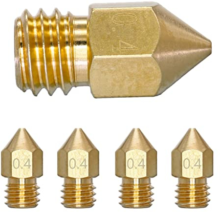 10x 0,4mm Düsen für Creality Ender 3, Ender 5, Cr10 usw. MK8 3D Drucker Nozzle