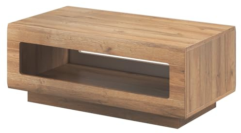 Lomadox Couchtisch Eiche Grandson Nb. moderner Stil mit offenem Fach, B/H/T: ca. 110/44/60 cm