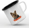 Mygoodprice MUG tasse émaillée au motif I love yorkshire