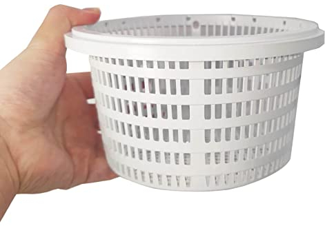 Linsition Skimmer 2 paniers Rechange pour Skimmer Standard I Panier Skimmer pour Piscine I Passoire Piscine pour Un Retrait Facile I Résistant au Chlore I Stable 19 x 14,5 x 11 cm