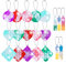 Ainiv 20PCS Mini Pop Push It Fidget Jouet Porte-clés, Coloré Silicone Squeeze Pop Bubble Fidget Bulk Jouets Sensoriels, Poppet Bubble Stress Soulagement de Anxiété Jouets pour Autisme, Enfants Adultes