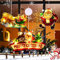 YeahBoom 3er Set LED Saugnapf Weihnachten Lichter, ,Batteriebetriebene , Weihnachtsbeleuchtung Hängende,Fensterlichter für Innen Außen Weihnachtsfeier Fenster Deko