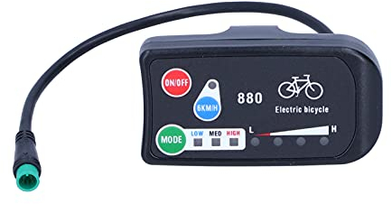 Ejoyous Elektrisches Fahrrad Display, Display wasserdichte LED Elektrofahrrad Display für KT-LED880 Display 36V 48V Display Meter E-Bike-Zubehör
