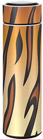 KAAVIYO Arte della Stampa del Leopardo Termica Bottiglia d'Acqua Termos Borraccia in Acciaio Inox Portatile Sottovuoto