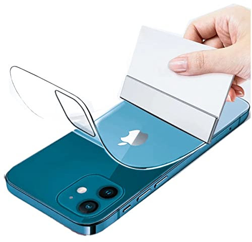 Stejnhge 2 Stück Zurück Hydrogel Folie für iPhone 12 (6.1), [HD] Flexible TPU-Displayschutzfolien Film, Rückseite Schutzfolie Explosionsgeschützt [nicht Glas]
