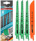 WERKFIX Lame per Seghetto Alternativo MADE IN GERMANY: 3 x Legno e 1x Metallo. Set di 4 x Seghetto a Gattuccio (Bosch, Black Decker, Einhell, Makita etc): Tagli veloci HCS 150 mm