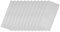 sourcing map Tarjeta de metal en blanco, placa de acero inoxidable 201 cepillado de 2x0.9 pulgadas para grabado láser de bricolaje, tono plateado, 12 piezas