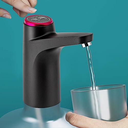 Wasserflasche Pumpe USB Aufladung Automatische Trinkwasserpumpe, Elektrischer Wasserpumpe für Zuhause Büro Küche Campen (16 * 16 * 7 cm)