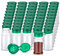 Haptufer 50Pcs Plastic Spice Jars with Shaker Lids Spice Containers Plastic Spice Bottles Seasoning Shaker Jars 3.3Oz/100Ml Green