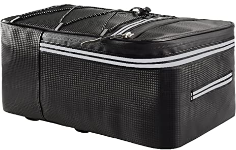 Pyuyan Fahrradtasche, wasserdichte Hecktasche, Reflektierende Fahrradtasche für Outdoor Reisen Pendeln Radfahren, 15L