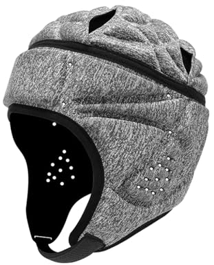 rockible Kinder Rugby Helm, Rugby Schutzkappe, Schutz vor Kollisionen, Verstellbarer Fußball Helm, Rugby Kopfbedeckung für Pitcher Jugendliche, Stil D