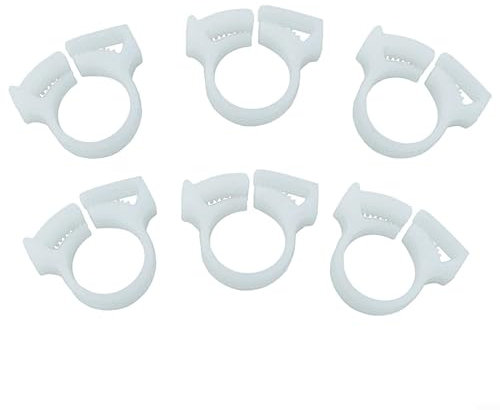 Lot de 24 colliers de serrage B15 B-15 pour nettoyeur de piscine 180 280 pour 360 380 480 3900 en plastique blanc