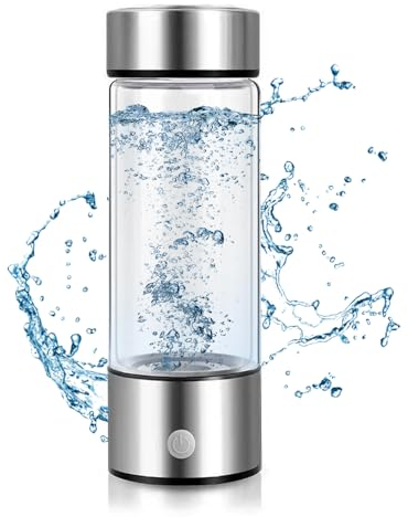 HIULLEN Bouteille à Eau Hydrogène, 420ML Générateur D'hydrogène, ioniseur Portable Reiches, USB Bouteille d'eau Sans Fil, générateur d'eau à eau Pem Technologie pour les voyages à domicile