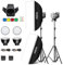 Godox MS300V Kit Compact Studio Strobe Flash Monolight with Bowens Mount, LED Modeling Lamp, 2.4G Wireless X System, 5600K 1.3s Recycle at Full Power Output