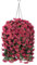 Artificial Fake Fall Hanging Flowers Plants Baskets for Outdoor Outside Halloween, Faux Silk Brown Morning Glory UV Resistant Realistic for Autumn Home Porch Patio Balcony Yard Decoration