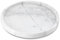 Round Marble Tray, White Marble Vanity Tray Bathroom Tray, 9.5x1 inch Decorative Tray Countertop Organizer Tray, for Bathroom, Dresser, Coffee Table
