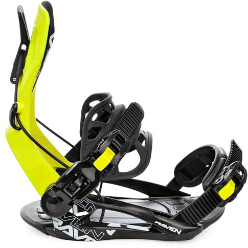 RAVEN Snowboard Bindung Fastec FTM450 Multientry (Lime, XL)