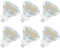 Akynite MR11 GU4 LED 2W Warmweiß 3000K, 250LM, 120 Grad, MR11 10W 20W Halogen Ersatz, GU4 MR11 12V-24V AC DC LED Einbaustrahler Warmweiss für Wohnwagen, 6 Stück