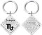 Porte-clés avec 12 constellations du zodiaque pour homme et femme, cadeau pour ami et famille, Porte-clés Scorpion Zodiaque