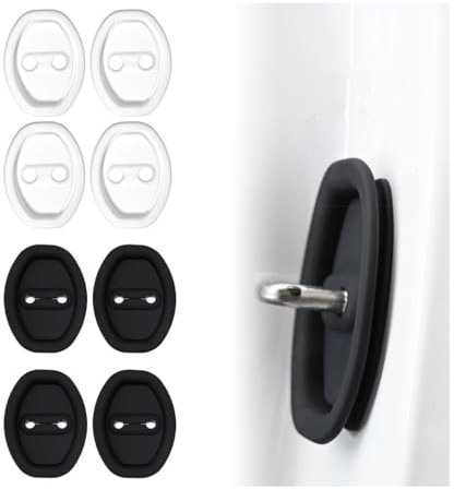 BKGLBFCH Car Door Latch Protector Cover for Jaguar XF 2016-2021,Door Lock Buckle Shield Door Catch Cap Vehicle Lock Guard Car Door Lock Cover,8PCS MIX