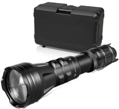 2001D LED Vcsel IR 940nm 850nm linterna de caza lente Fresnel Zoom visión nocturna atenuador interruptor antorcha Max.1000 metros(Without Battery,IR810NM Torch)