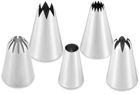 5 mangas pasteleras con boquillas