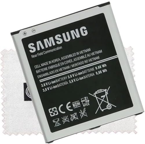 Batterie d'origine pour B600BE pour Samsung S4 i9500 i9505 i9515 avec Chiffon de Nettoyage d'écran Shlok