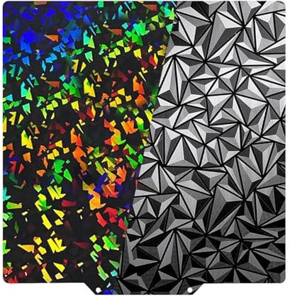 HzdaDeve 310x310MM für QIDI PLUS4 Bauplatte PEI PEO Blatt Doppelseitige glatte Platte Beheiztes Bett Federstahl Flexible Plattform für QIDI Druckerzubehör Ersatz (PEO+Debris)