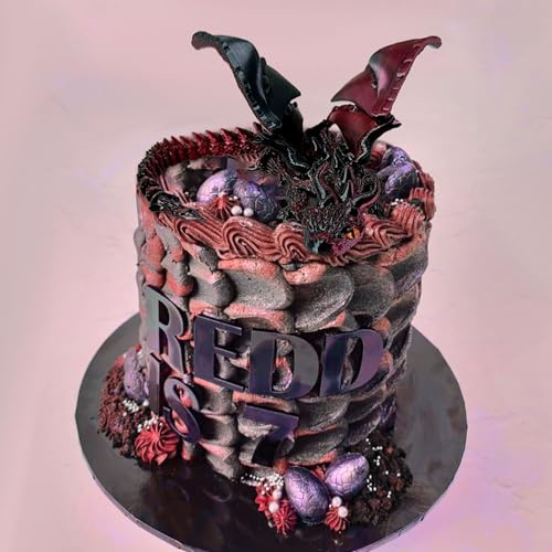 BACH AND BOUJEE dragón Impreso en 3D dragón de Cristal Rojo Oscuro decoración del hogar Escritorio Ejecutivo decoración Oficina en casa decoración para Fiesta de cumpleaños