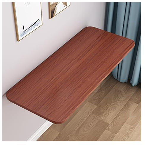 ZHZHXR Klappbar Tisch Wandmontage, Klappbarer Wandtisch Wandtisch für Kleiner Raum, Heim, Büro, Bar, Küche, Esszimmer, Teak(120x20cm)