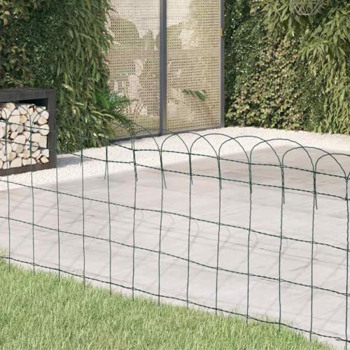 Bordure de jardin en fer revêtu par pulvérisation - 25 x 0,65 m - Pour cour, parterres de fleurs et aménagement paysager