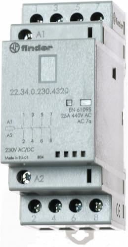 Finder Serie 22 4 Na Modular 24 V Agni Indikator + LED