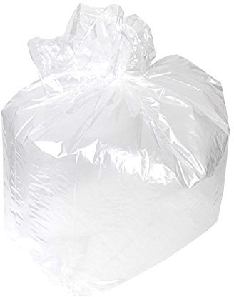 Deli Supplies 1000 x Square Bin Liners 15 x 24 x 24 White Strong Bin Bags Recycled Lldpe Cheap