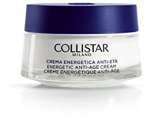 Collistar Crema Energetica Anti-Età per Viso e Collo, Azione Antirughe, Idratante e di Rinnovo Rellulare, con Estratto di Uva Rossa Aglianico, Contrasta Radicali Liberi, 50 ml