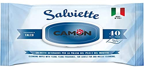 Camon Toallitas Talco 40Und, Un tamaño 500 g