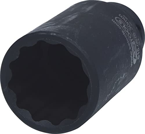 KS Tools 515.0976 1/2 Llave de vaso de impacto de 12 cantos, larga, 30 mm