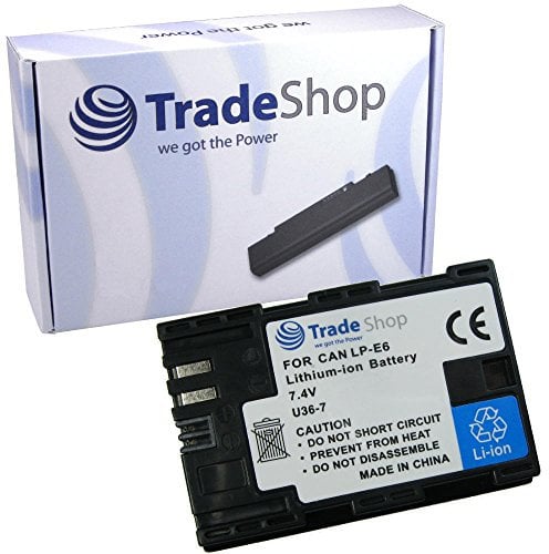 High Performance Camera Lithium Ion Battery for Canon EOS 5DS 5DS R 6D 60Da 70D 7D Mark II, Canon Battery Grip E6