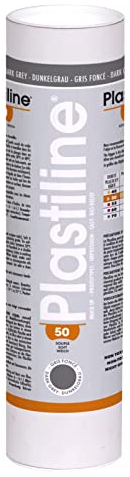 J. Herbin 1750T - Plastilin für den Modellbau, 1 kg, zum modelieren, HG50, flexibel, 1 Dose, Grau